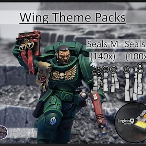 Wing Theme Purity Seals Oaths Papers Scenery Packs - for Wargaming Model Bits 30k Heresy Conversions Gift Tabletop