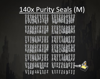 Purity Seals M (140x) Oaths Papers Scenery Pack - for Heavy Infantry Space Marines Vehicles Wargaming Model Bits 30k Heresy Conversions Gift