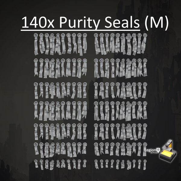 140x Purity Seals Oaths Papers Scenery Pack - for Heavy Infantry Space Marines Vehicles Wargaming Model Bits 30k Heresy Conversions Gift