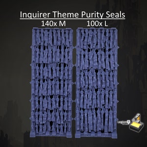Tema Inquirer Sigilli di purezza Giuramenti Documenti Pacchetto scenario - per Wargaming Modello Bit 30k Conversioni eresia Regalo Tavolo da gioco