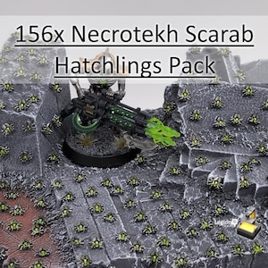 Necrotekh Scarab Hatchlings Pack (156x) - for Wargaming Model Bits Conversions Gift Tabletop