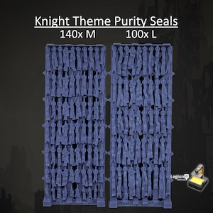 Knight Theme Purity Seals Oaths Papers Scenery Pack - for Wargaming Model Bits 30k Heresy Conversions Gift Tabletop