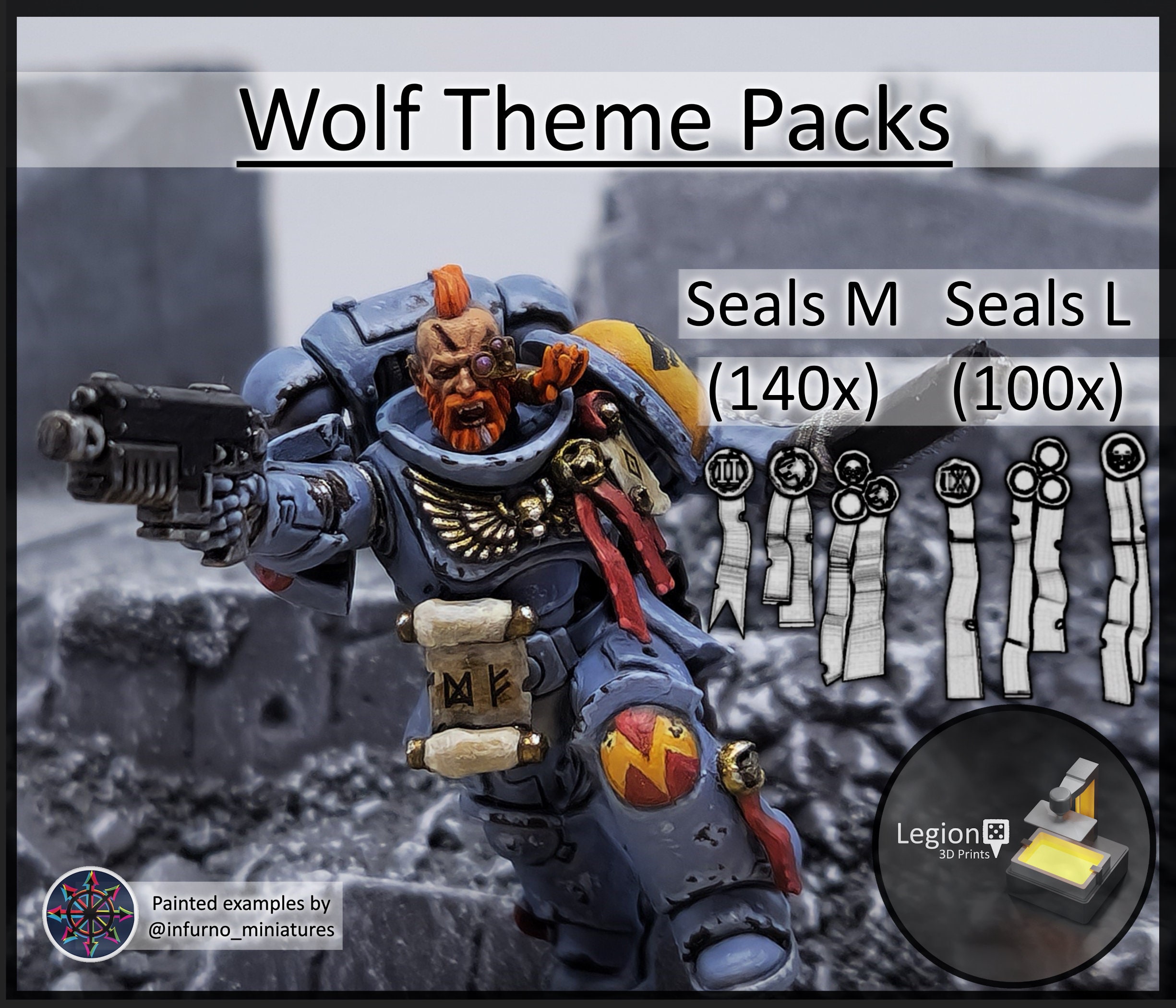 Space wolf 40k stl - Etsy 日本