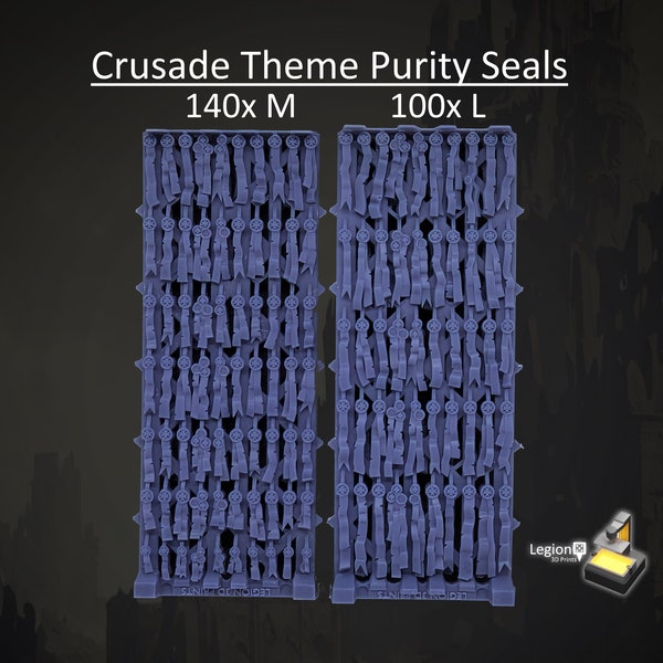 Crusade Theme Purity Seals Oaths Papers Scenery Pack - for Wargaming Model Bits 30k Heresy Conversions Gift Tabletop