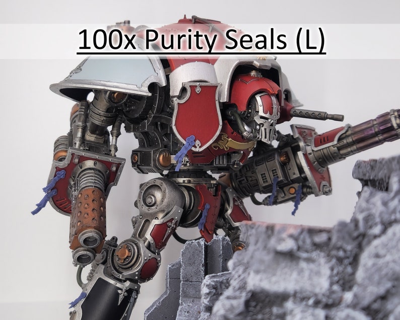 Purity Seals (100x Long) Resin 3D Printed Ribbons & Seals for 28mm 32mm ...