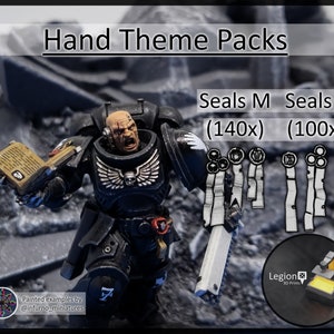 Hand Theme Purity Seals Oaths Papers Scenery Pack - for Wargaming Model Bits 30k Heresy Conversions  Tabletop