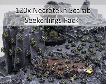 Necrotekh Scarab Seekerlings Pack (120x) - for Wargaming Model Bits Conversions  Tabletop Gift
