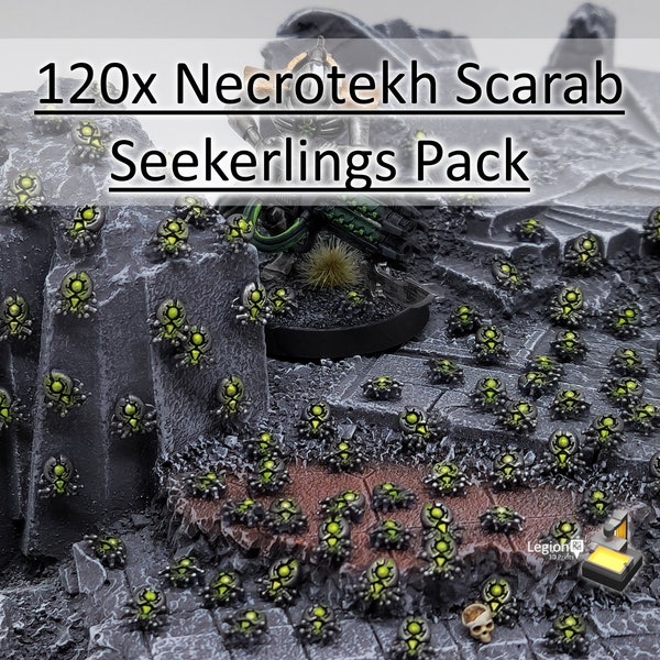 120 x Scarabée Necrotekh Seekerlings Pack - Cadeau pour table de conversion de bits de modèle Wargaming