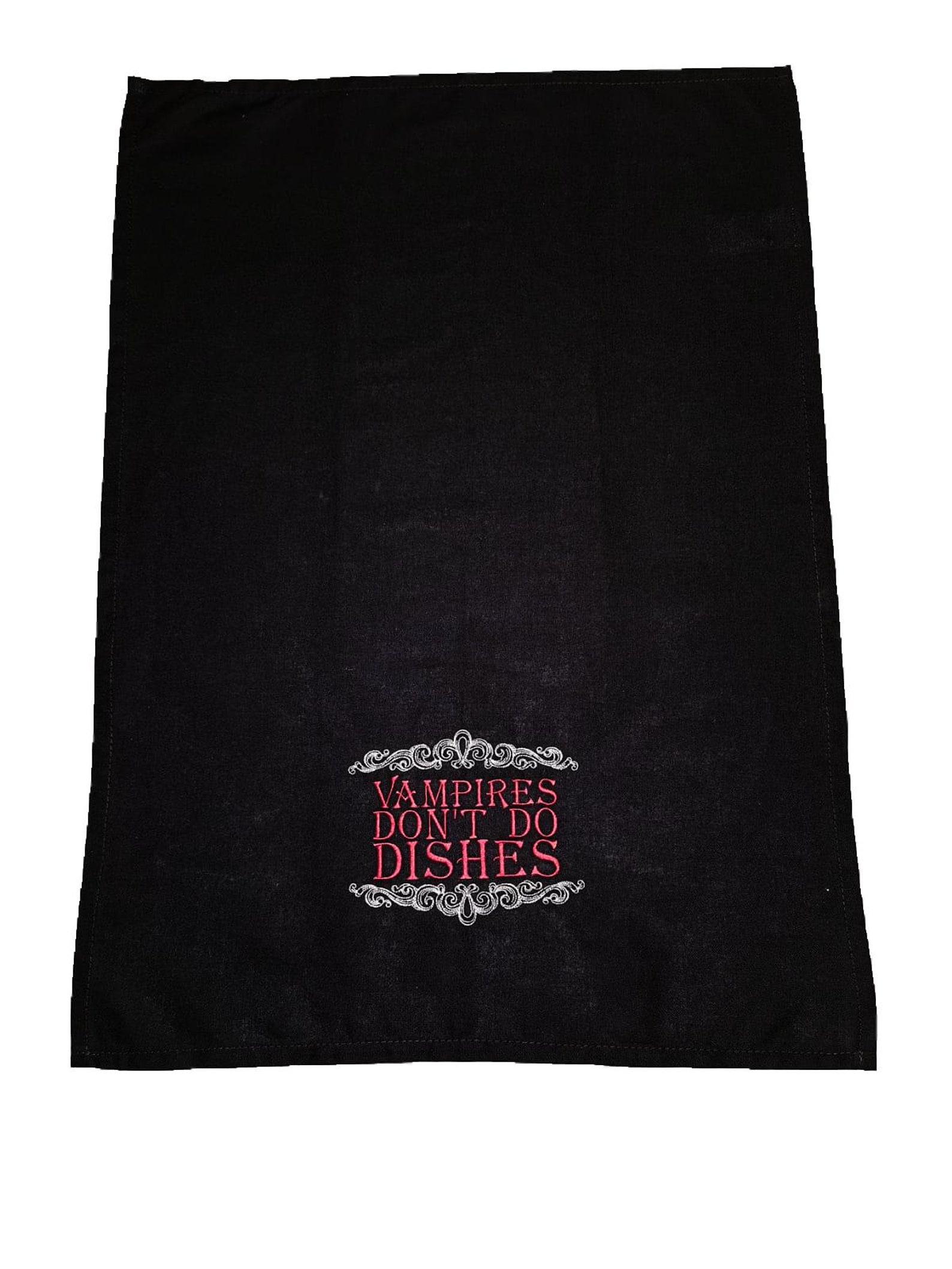 Vampires Tea Towel Dracular Dish Cloth Gothic Kitchen Etsy