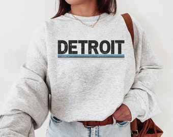 Vintage Lions Sweatshirt for Women Detroit Football Crewneck for Game Day Shirt for her Lions Football Sweatshirt Best Sellers Retro Detroit