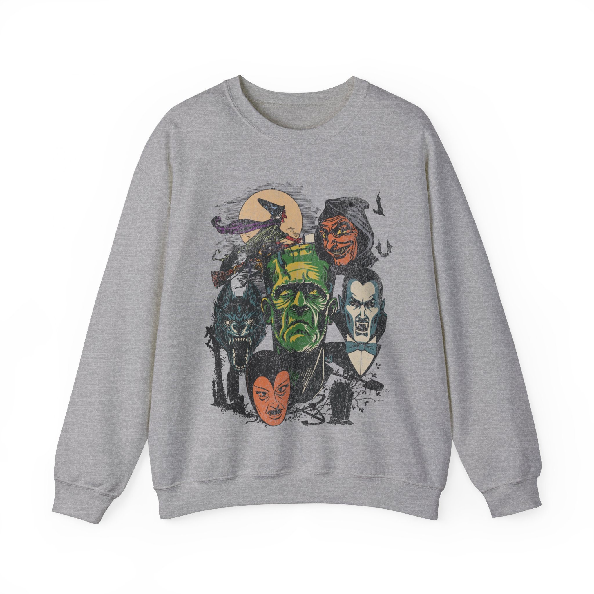 T-shirt Halloween Vintage - Motif Squelette Et Citrouille Effrayant