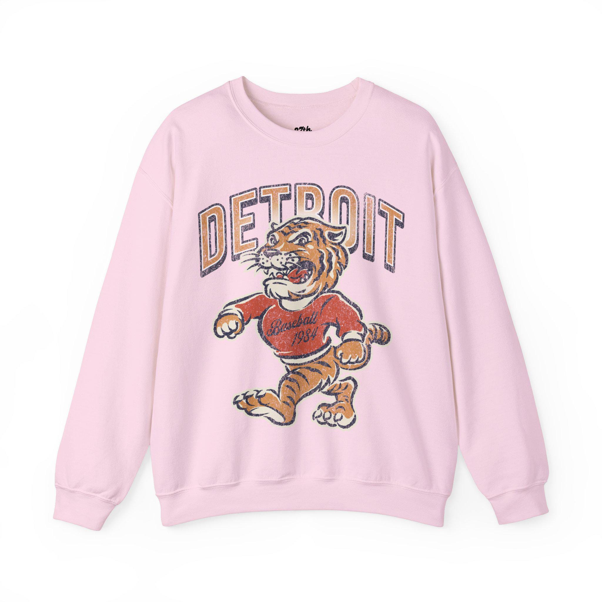 Retro Detroit Tigers Sweatshirt: Unisex Baseball Game Day Apparel