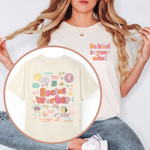 Comfort Colors Social Worker Shirt, School Social Worker T-shirt, School Social Worker Gifts, Neurodiversity Shirt, Adhd Shirt