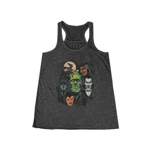 Halloween Tank Top, Monster Mash Shirt, Halloween Lover, Frankenstein Tank Top, Dracula Shirt, Cute Fall Clothing, Halloween Racerback Shirt