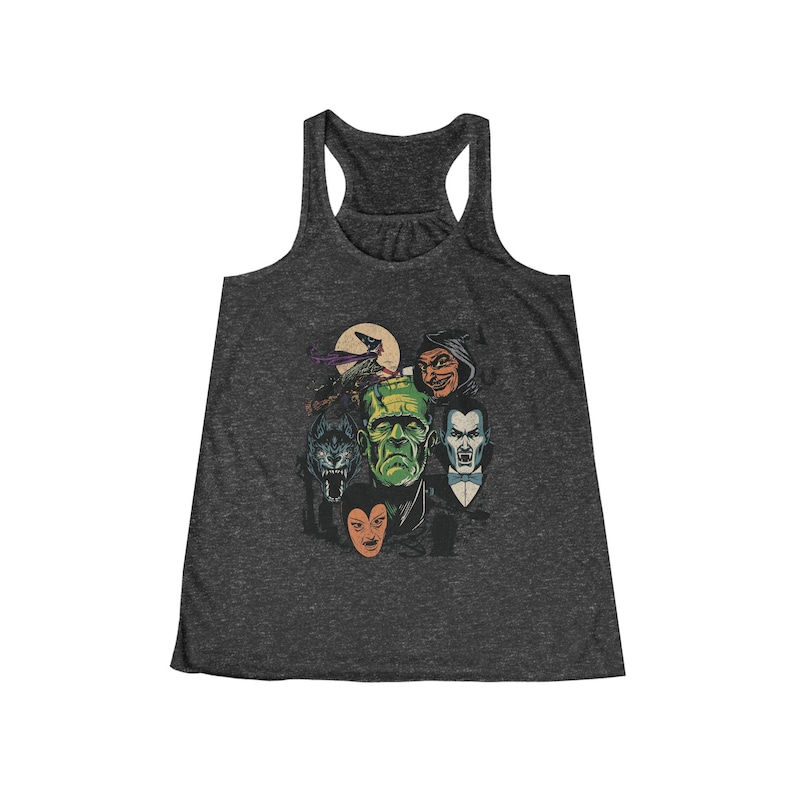 Halloween Tank Top, Monster Mash Shirt, Halloween Lover, Frankenstein Tank Top, Dracula Shirt, Cute Fall Clothing, Halloween Racerback Shirt