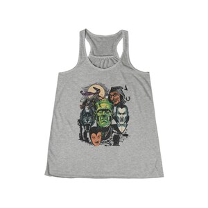 Halloween Tank Top, Monster Mash Shirt, Halloween Lover, Frankenstein Tank Top, Dracula Shirt, Cute Fall Clothing, Halloween Racerback Shirt