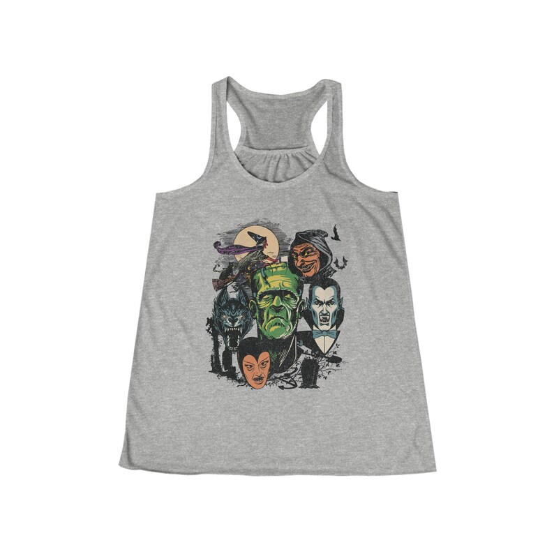 Halloween Tank Top, Monster Mash Shirt, Halloween Lover, Frankenstein Tank Top, Dracula Shirt, Cute Fall Clothing, Halloween Racerback Shirt