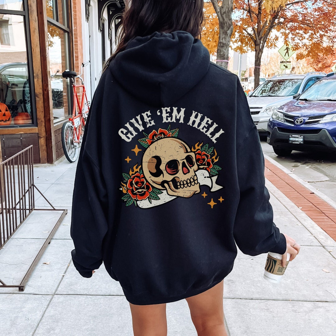 Alt Clothing Hoodie / Soft Goth Clothing / Alt Fashion / Screaming Girl Print