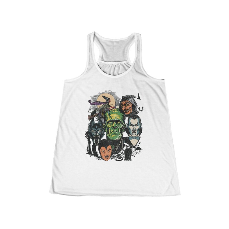 Halloween Tank Top, Monster Mash Shirt, Halloween Lover, Frankenstein Tank Top, Dracula Shirt, Cute Fall Clothing, Halloween Racerback Shirt