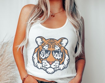 Vintage Detroit Baseball Shirt Detroit Tank Top Vintage Tigers Baseball Fan Gift Baseball Opening Day Game Day Apparel Retro Detroit