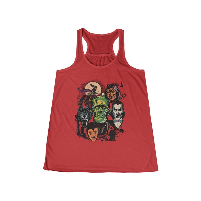 Halloween Tank Top, Monster Mash Shirt, Halloween Lover, Frankenstein Tank Top, Dracula Shirt, Cute Fall Clothing, Halloween Racerback Shirt
