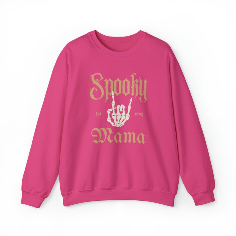 Spooky Mama Sweatshirt, Halloween Mama Crewneck, Momster Sweatshirt, Personalized Mama Sweatshirt image 5