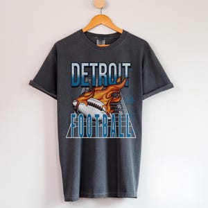 Detroit Football Comfort Colors Vintage Style T-Shirt, Detroit Football Tee, Detroit Football Shirt, Detroit Sweater, Sunday Football