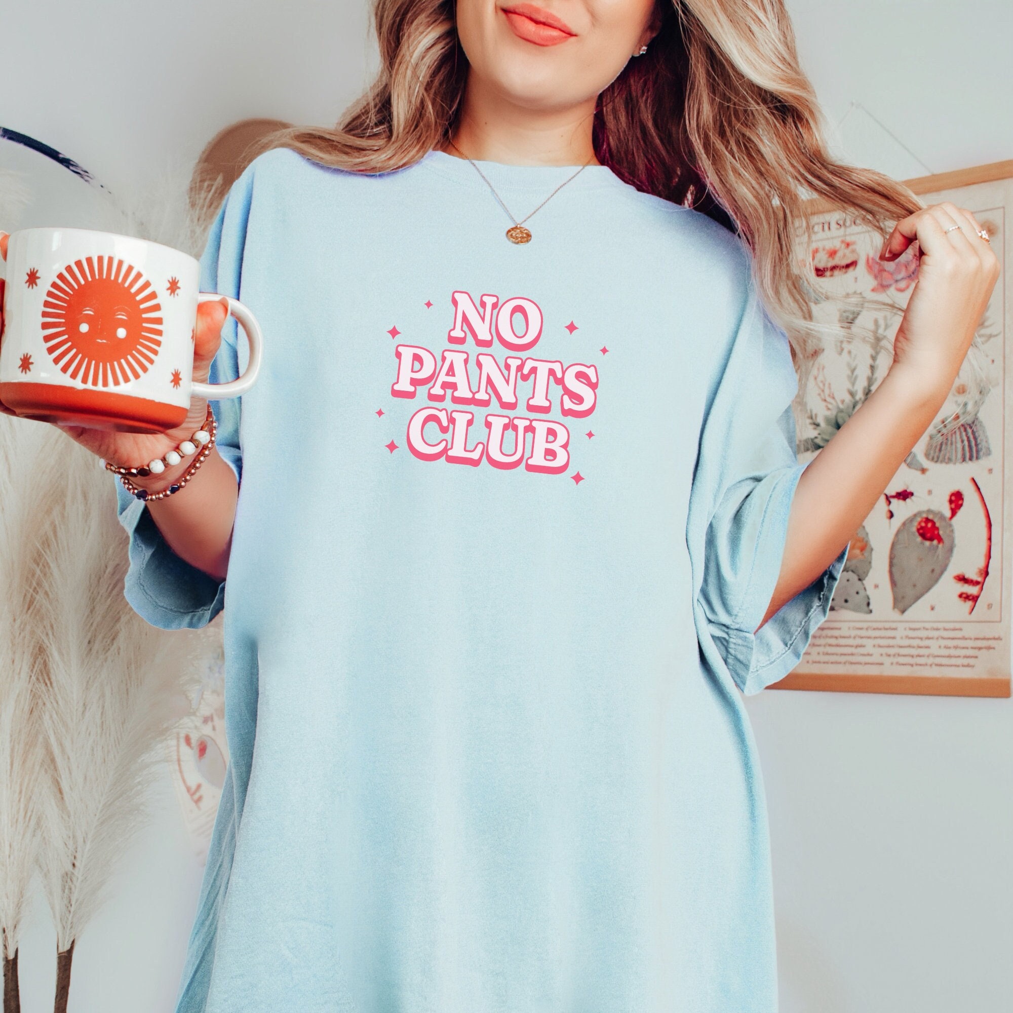 No Pants Club T-shirt: Ironic Comfort Colors Tee - Etsy