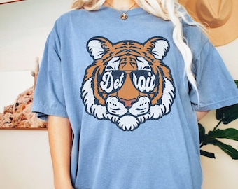 Detroit Baseball Vintage Michigan Bengal Tiger Retro T-Shirt Detroit Baseball Vintage Michigan Bengal Tiger Retro T-Shirt