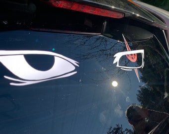 Copy cat eyes car banner