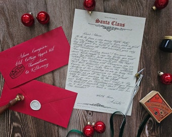 Handwritten Santa letter