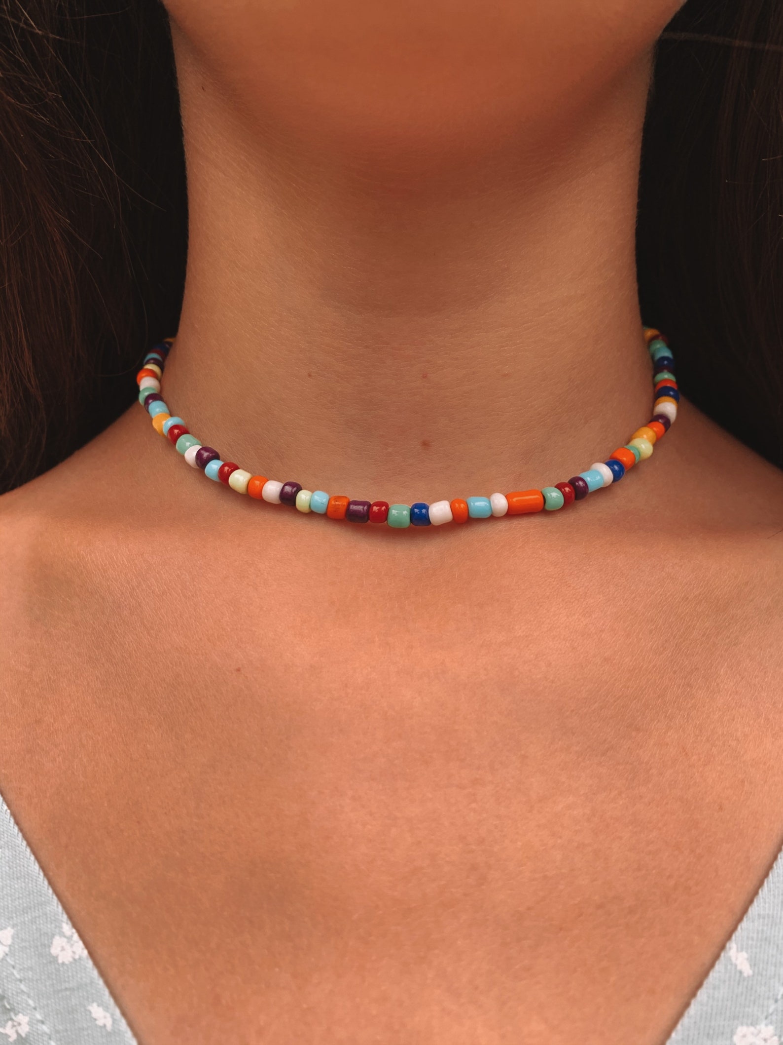 travel beaded necklace