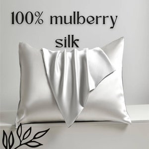 100% Mulberry silk pillowcases and pillow cover, luxury silk