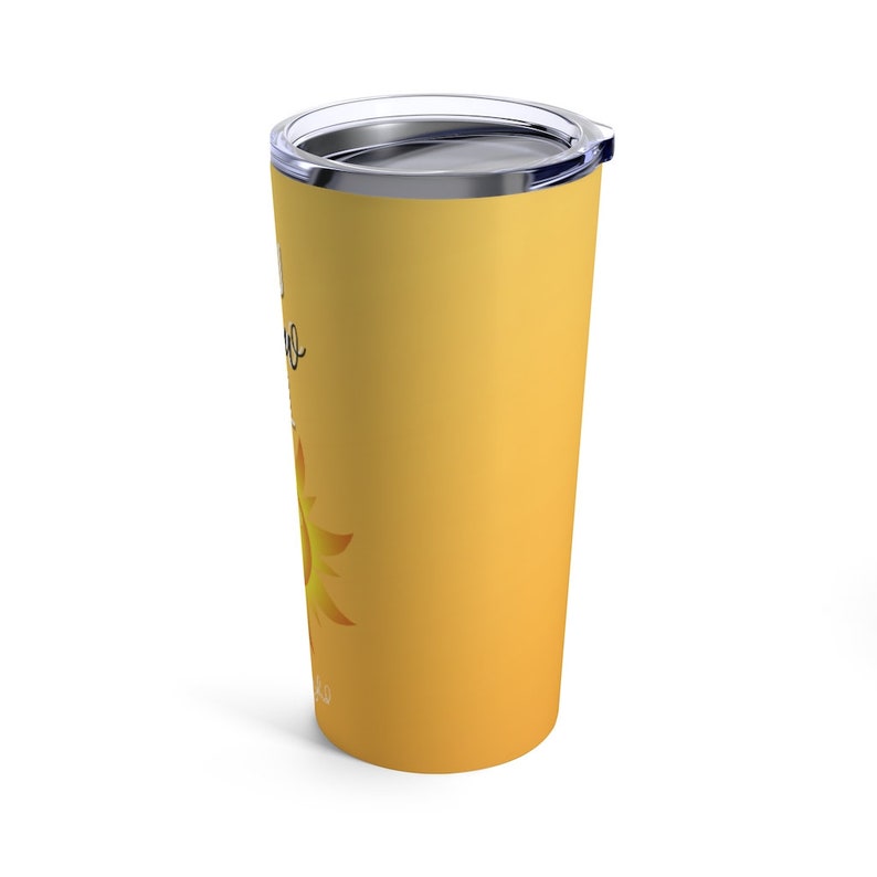 You Glow Girl Stainless Steel 20 Oz Tumbler Mental Health Tumbler Cute Sun Tumbler Self-Care Gift Affirmations Tumbler