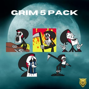 Emotes for Twitch | Grim Emotes Pack | Streamer Emotes |