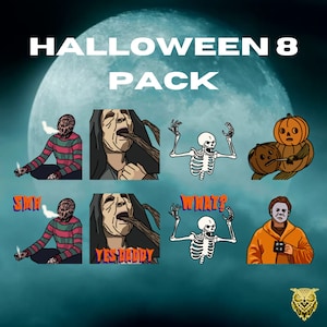 Emotes for Twitch | Halloween Emotes Pack | Streamer Emotes |