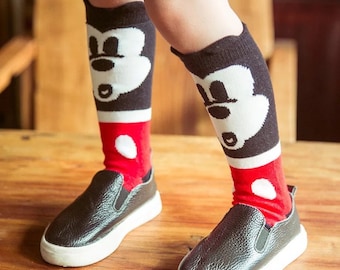 Kid's Mickey Mouse Inspired Socks -- 3 Sizes Available!