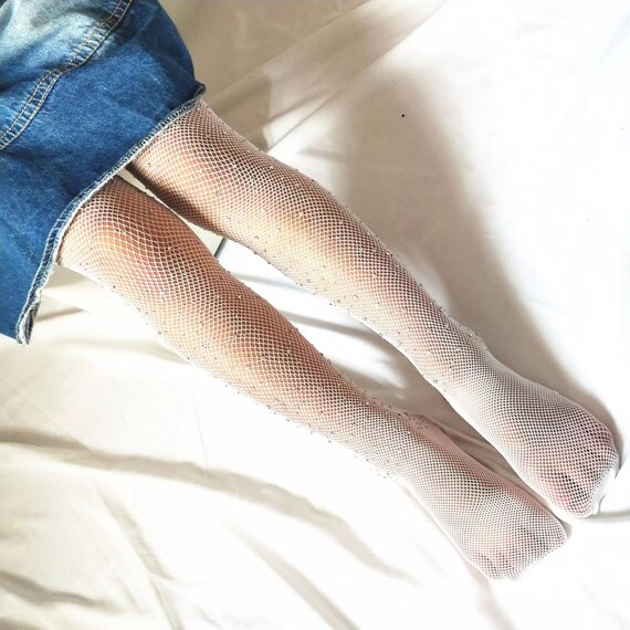 White Bling Tights 3-12yrs 