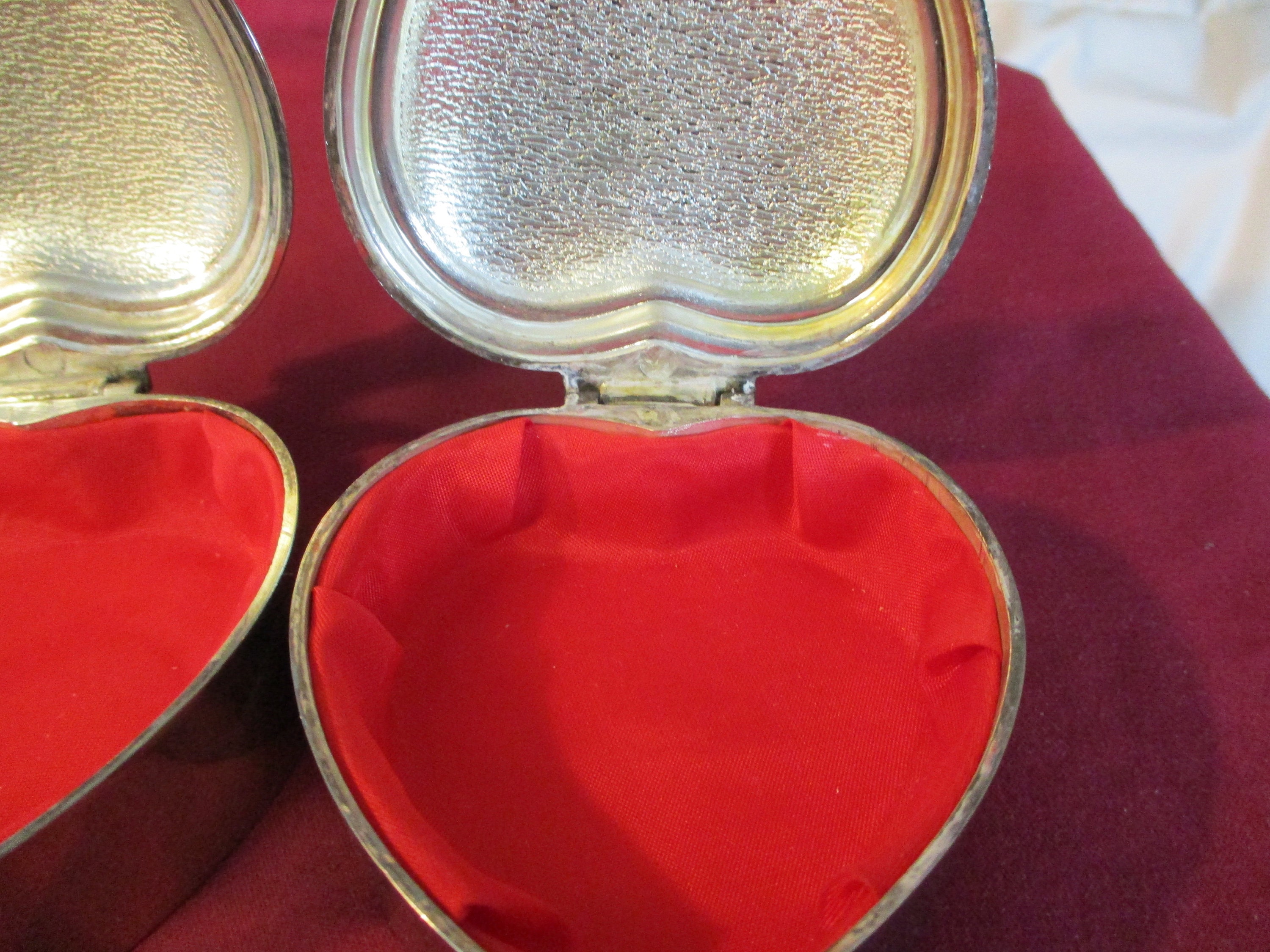 2 Ringboxen Seine & Ihre Silber und Gold vergoldet | Etsy