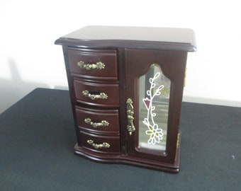 Wood Jewelry Cabinet