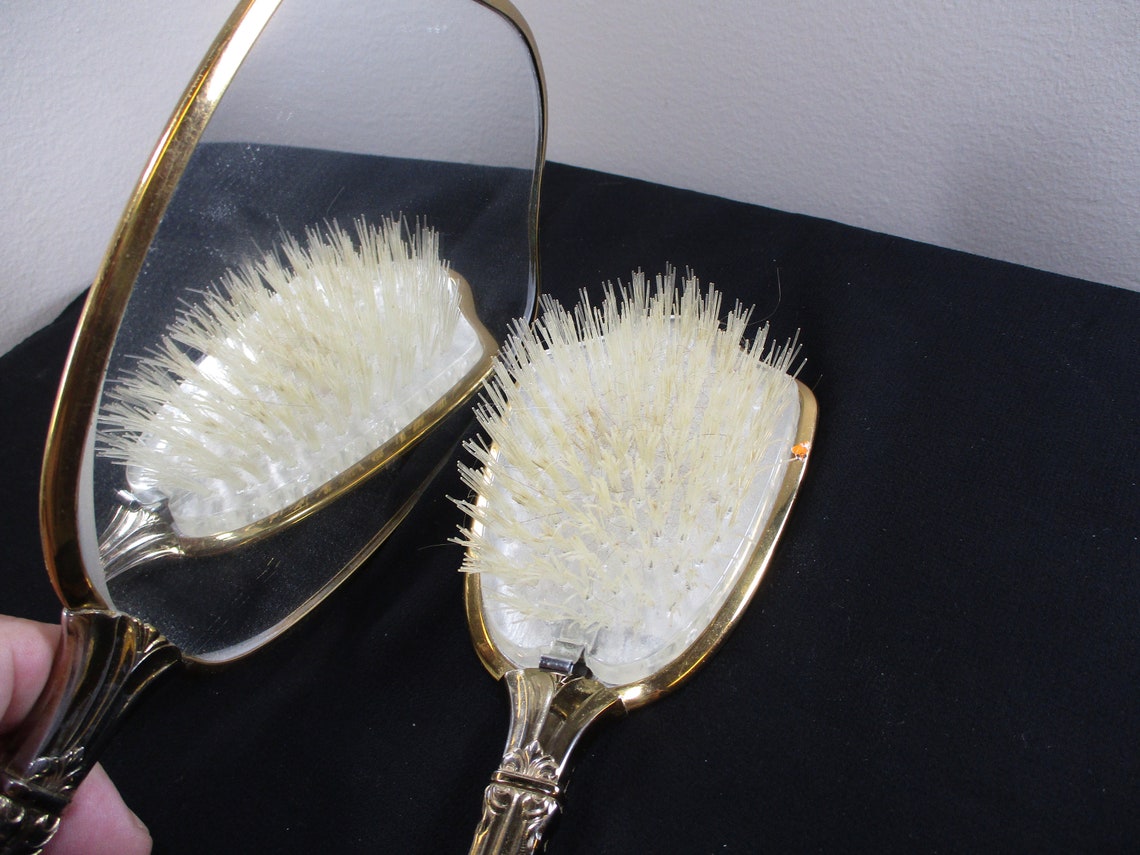 Mirror and Hair Brush Set - Etsy