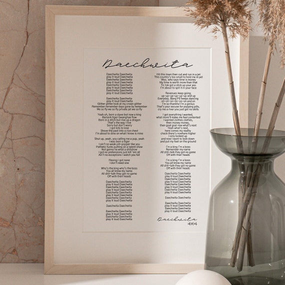 23 BTS Poster Lyrics Song Lyrics Print Printable Kpop 