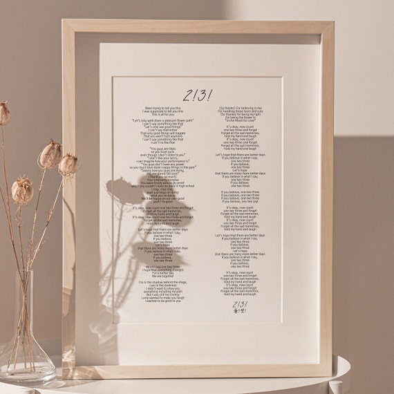23 BTS Poster Lyrics Song Lyrics Print Printable Kpop 
