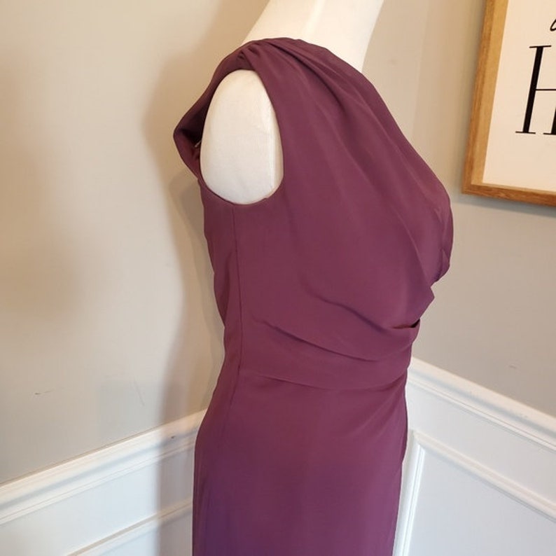 SAMPLE SALE! One Shoulder After Six Full Length Gown in Purple