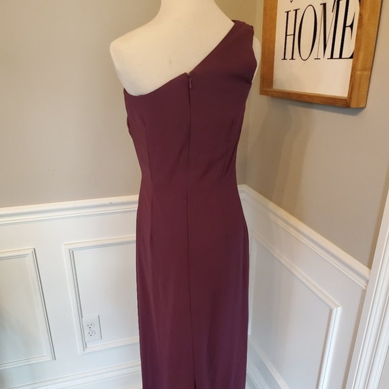 SAMPLE SALE! One Shoulder After Six Full Length Gown in Purple