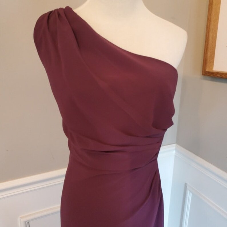 SAMPLE SALE! One Shoulder After Six Full Length Gown in Purple