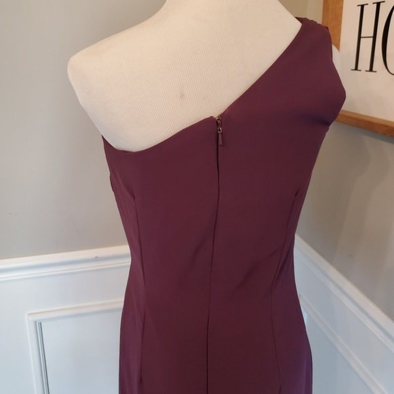 SAMPLE SALE! One Shoulder After Six Full Length Gown in Purple