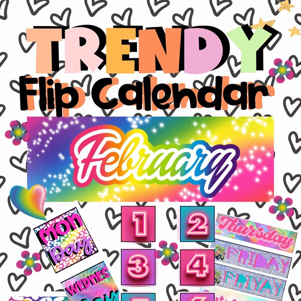Lisa Frank Calendar Etsy