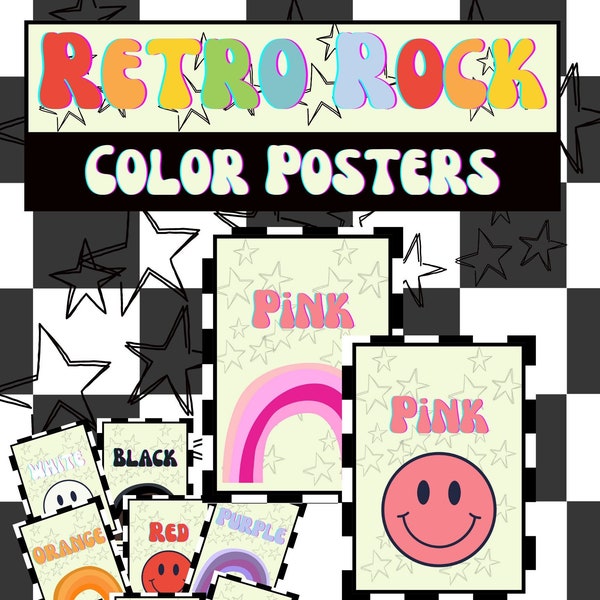 Retro Color Posters // RETRO ROCK!