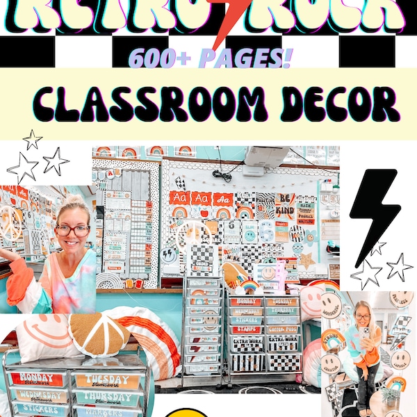Retro Classroom Decor // RETRO ROCK!